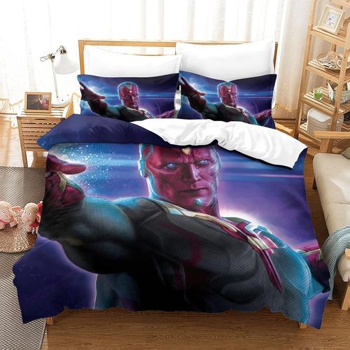 Avengers Impression En D Sets De Housse De Avec Fermeture Eclair Couettes Housse De Couette Microfibre £¬Adulte Gar? On Fille Nsemble£¬De Avec Ta