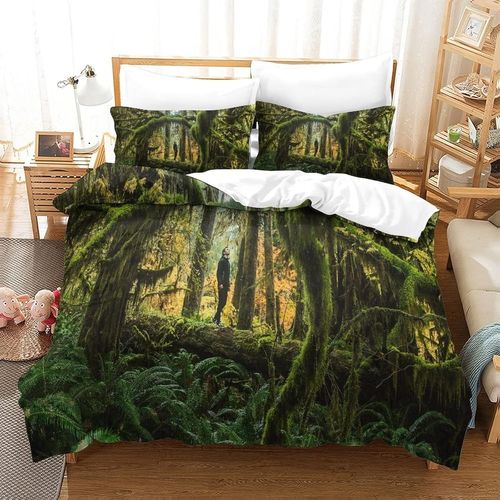 Rainforest Housse De Couette Avec Couette Microfibre Avec Fermeture ¿¿Clairadulte Enfants Adultes Ensemble De Housse De Couette Ensemble De Literie Ave