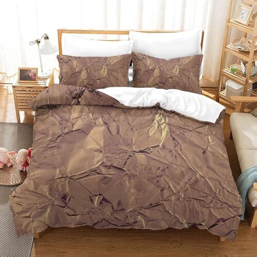 D'or Housse De Couette Avec Couette Microfibre Avec Fermeture Eclairadulte Enfants Adultes Ensemble De Housse De C Ouette Ensemble De Literie Avec Tai