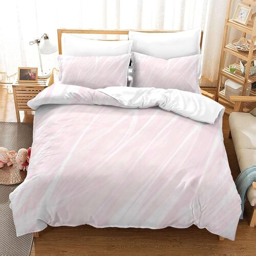 Rose Sets De Housse De Avec Fermeture Eclair Couettes Adulte Parure De Lit Pi¿¿Ces Pour En Microfibre R¿¿Versible Gar? On Fille Ensemble De Literie Ave