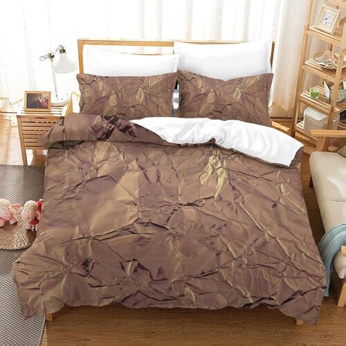 D'or Sets De Housse De Avec Fermeture Eclair Couettes Adulte Parure De Lit Pi¿¿Ces Pour En Microfibre R¿¿Versible Gar? On Fille Ensemble De Literie Ave