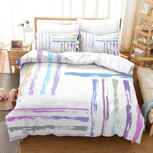 Mod¿¿Le Simple Housse De Couette Avec Couette Microfibre Avec Fermeture Eclairadulte Enfants Adultes Ensemble De Housse De C Ouette Ensemble De Literie