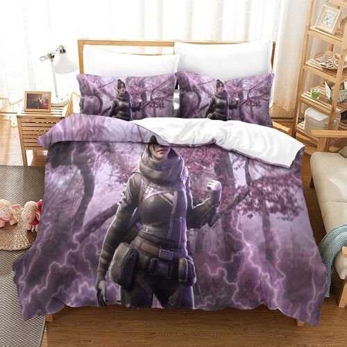 Apex Legends ? Parure De Couette De Lit Pi¿¿Ces Renforc¿¿ Avec Fermeture ¿¿Clair Housse De Couette Respirante Enfants Adultes Ensemble De Housse De Coue