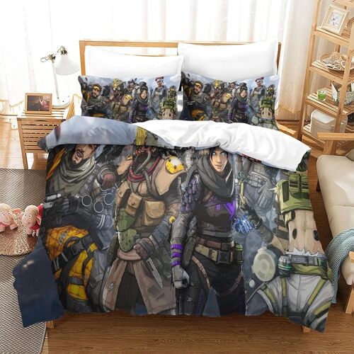 Apex Legends ? Housse De Couette Avec Couette Microfibre Avec Fermeture ¿¿Clairadulte Enfants Adultes Ensemble De Housse De Couette Ensemble De Literie