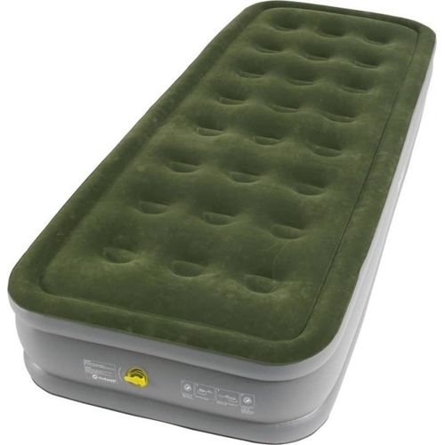 Outwell Matelas pneumatique Excellent Single vert foncé et gris