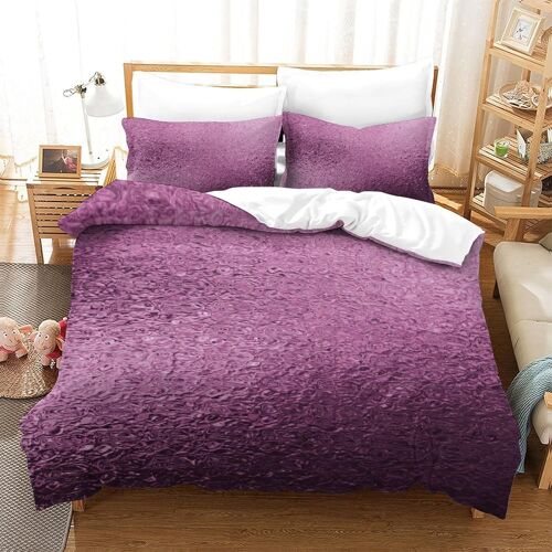 Violet Sets De Housse De Avec Fermeture Eclair Couettes Adulte Parure De Lit Pi¿¿Ces Pour En Microfibre R¿¿Versible Gar? On Fille Ensemble De Literie A