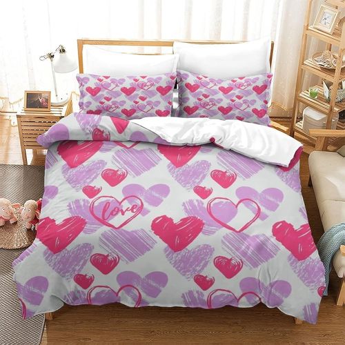 Geometric Lattice Housse De Couette Respirante En Housse De Couette ¿¿ Fermeture ¿¿Clair Et Taie D'oreiller De Housse De Couette Pour Adultes Femmes Gar