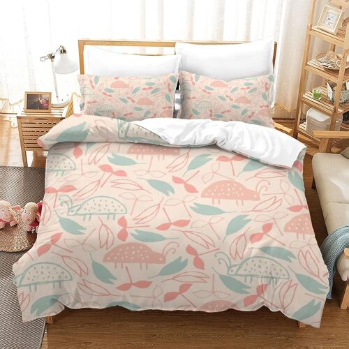 Simple Pattern Sets De Housse De Avec Fermeture Eclair Couettes Adulte Parure De Lit Pi¿¿Ces Pour En Microfibre R¿¿Versible Gar? On Fille Ensemble De L