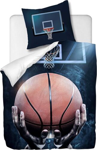 Parure De Lit Pi¿¿Ces Avec Housse De Couette Et Taie D'oreiller ¿¿ Motif Basket-Ball, X Cm / X Cm X ,Multi
