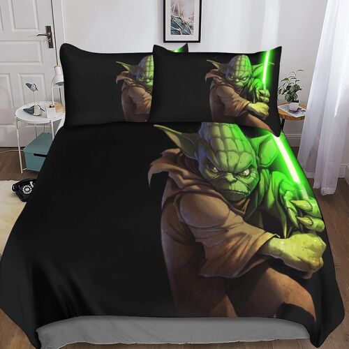 Pcs Star Wars Housse De Couette Imprim¿¿ D Taie D'oreiller Parure De Lit Linge De Lit,Avec Fermeture ¿¿ Glissi¿¿Re,Microfibre The Mandalorian Coue