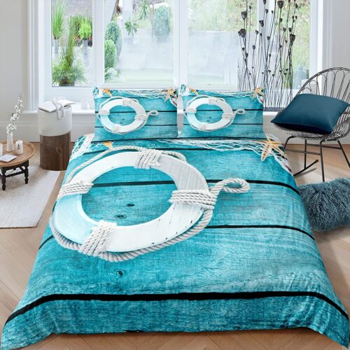 Housse De Couette X Bou¿¿E De Sauvetage Parure De Lit En Microfibre Avec Fermeture ¿¿Clair, Housse Couette + Taie D'oreiller X Cm