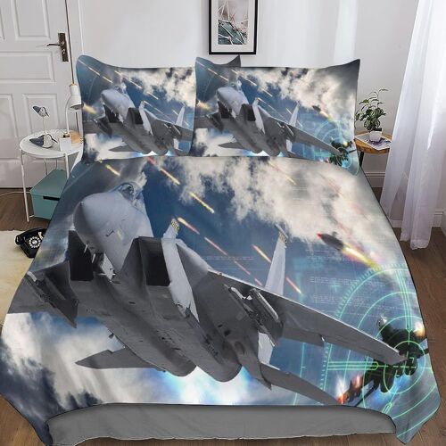 Top Gun Housse De Couette Parure De Lit King£¿Xcm£© Microfibre Tom Cruise Couette Avec Fermeture ¿¿Clair + Taies D'oreiller Assortie