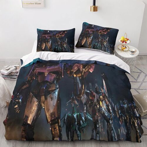Bumblebee Transformers Housse De Couette Pour Enfant - Film Character De Lit Double£¿Xcm£© Avec Fermeture ¿¿Clair - Doux Sets De Housse Couette En Microf