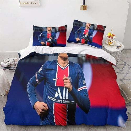 Kylian Mbappe Pi¿¿Ces Ensemble Housse De Couette D Imprim¿¿ Literie Couette Housse De Couettes Ultra Doux Microfibre Hypoallerg¿¿Nique Couette Sets King