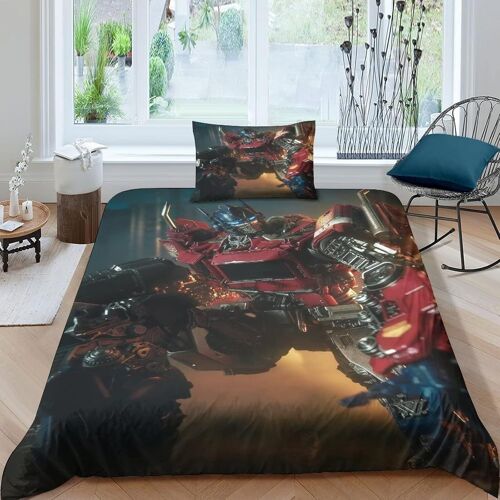 Bumblebee Transformers Housse De Couette Film Character ¿¿ Motif, Pi¿¿Ces Ensemble De Parure % Microfibre Douce Et Agr¿¿Able Film Character Single£¿Xcm£©