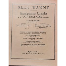 Edouard Nanny: Dix Études-Caprices Pour Contrebasse
