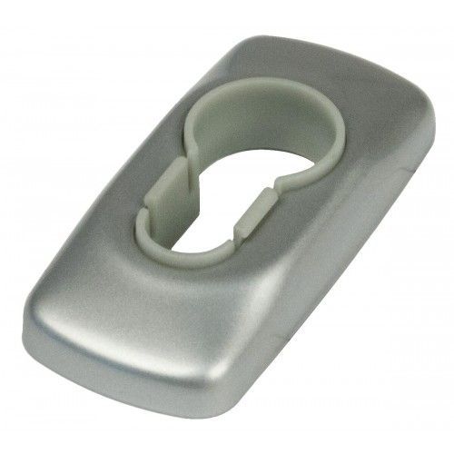 Rosace rectangulaire Horus Midi - fonction clé I - anthracite granité FAPIM