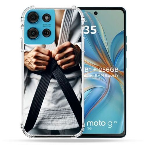 Coque Renforcée Pour Motorola G75 5g Kimono Ceinture