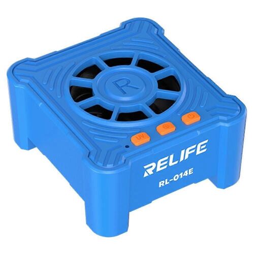 Ventilateur de refroidissement à séchage UV RELIFE RL-014E, mini ventilateur de travail avec réglage à 3 vitesses, évacuation de la fumée et de la poussière