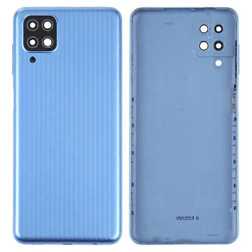 Boîtier De Batterie Avec Cache D'objectif Pour Samsung Galaxy M12 M127 - Bleu