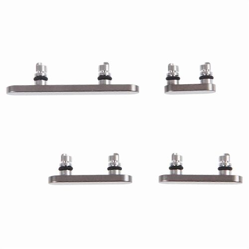 Ensemble De Boutons Latéraux Oem Pour Iphone 16 Pro Max (Boutons Muet, Marche/Arrêt, Volume) (Sans Logo) - Titane Naturel