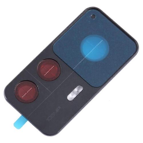 Pour Xiaomi 12t 5g, Coque De Protection D'objectif De Caméra Arrière Oem Avec Pièce De Rechange En Verre (Sans Logo) - Noir