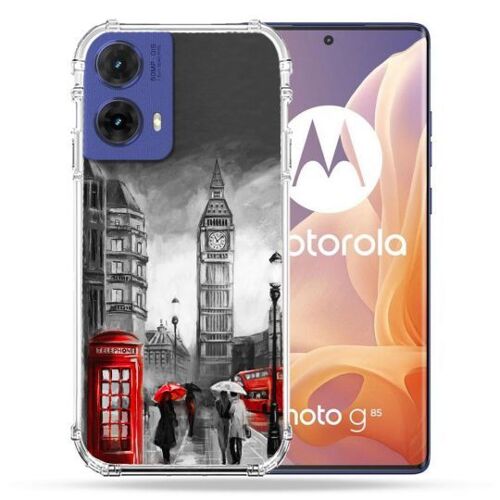 Coque Renforcée Pour Motorola G85 5g Voyage Angleterre Londres Vintage