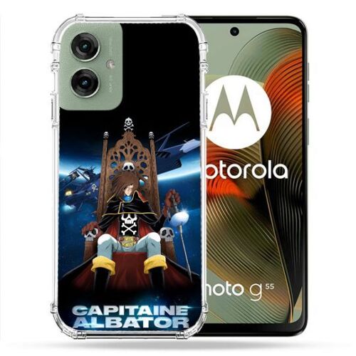 Coque Renforcée Pour Motorola G55 5g Manga Capitaine Albator