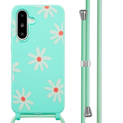 Imoshion Coque Design En Silicone Avec Cordon Samsung Galaxy A36 / A56 Green Flower Distance