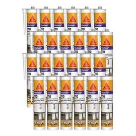 24x Mastic silicone SikaSeal 110 Menuiserie & Vitrage 300ml SIKA - Couleur: Blanc