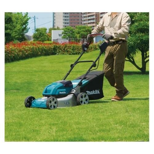 Makita tondeuse dlm460z - 36v - largeur de coupe 46 cm - hauteur de coupe 20 a 75 mm - bac de ramassage 60 l