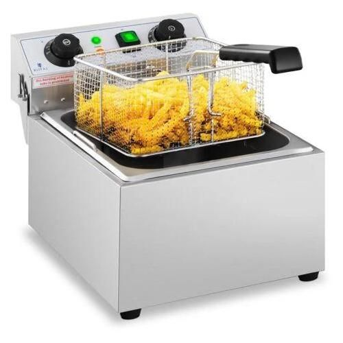Friteuse Électrique Professionnelle Friteuse Restaurant Cuve Amovible 5L 3200 W