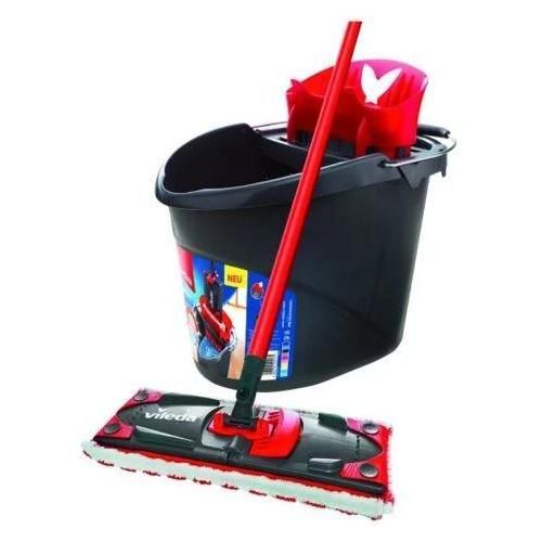 Vileda - 137431 - Ultra Max Completo : Set Balai À Plat + Seau-Essoreur