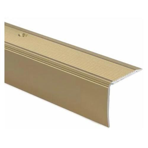 Seuil d'escalier Integral K234 Forme: L 35 x 30 mm Longueur: 90 cm Pré-percé Or