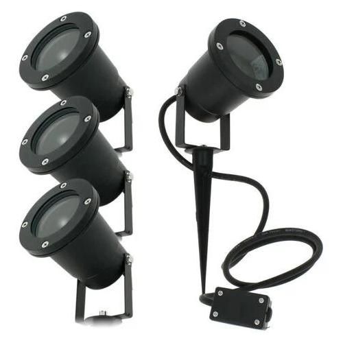 Lot De 4 Spots Piquets Extérieur Ip65 Pour Led Gu10 Éclairage De Jardin Gabin