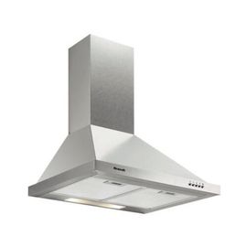 Brandt AD1006X - Hotte - hotte décorative - largeur : 60 cm - profondeur : 50 cm - evacuation & recyclage - acier inoxydable