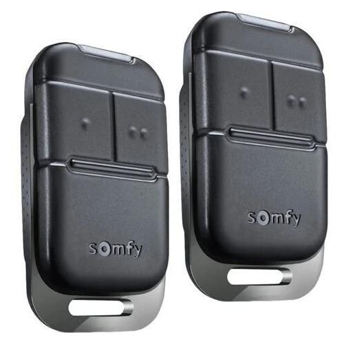 2 télécommandes Keypop 2 canaux RTS - Haute résistance - Pour moteurs de portail et/ou porte de garage