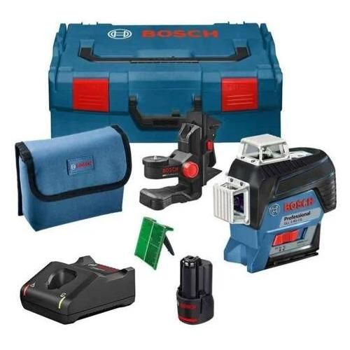 Bosch Laser lignes GLL 3-80 CG Professional, dans une L-BOXX, avec 1 batterie 2,0 Ah Li-Ion, pack d'accessoires - 0601063T00