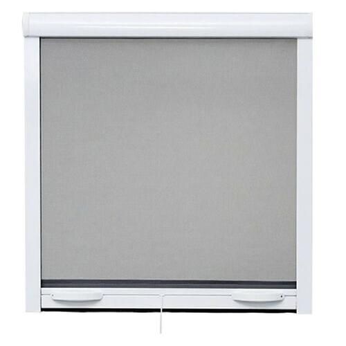 Moustiquaire De Fenetre L125 X H145 Cm En Aluminium Laqué Blanc - Recoupable En Largeur Et Hauteur.