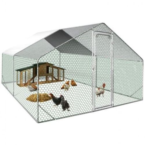 Enclos Poulailler 12 M² Parc Grillagé 4x3m Acier Galvanisé