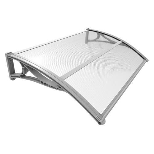 Auvent De Porte Marquise 120x80 Cm Transparent En Polycarbonate Anti Uv