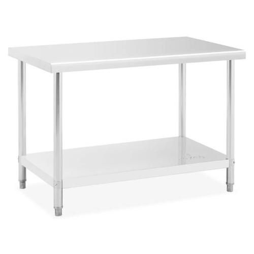 Table De Travail Inox 120x70x85 Cm deux étages Cuisine Préparation Professionnel