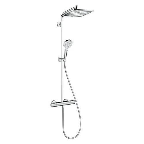 Hansgrohe Colonne de Douche Showerpipe Crometta E 240 Mitigeur Thermostatique Douche EcoSmart Chrome 27281000