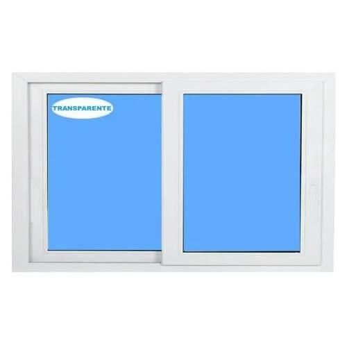 Fenêtre coulissante Pvc 800x500 Blanc Verre Transparent