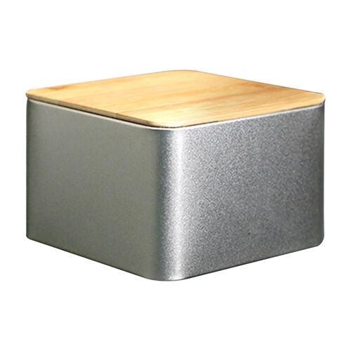 Boîte À Thé Carrée En Métal Avec Couvercle Boîte De Rangement À Thé Scellée Et Étanche À La Poussière Pour Le Thé En Vrac