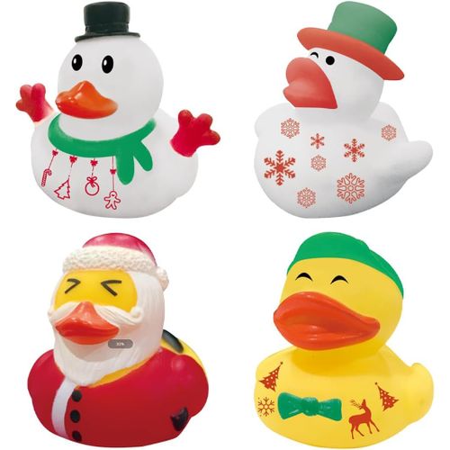 KAL-4 Pièces Canard En Plastique Jouet De Bain Pour Bebe Canard De Bain Jouet De Bain Pour Bébé Et Enfant Jouet De Bain Canard Pour Tout-Petit Noël