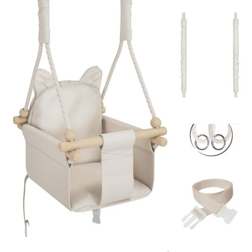 Balancoire Interieur Pour Bebe Et Enfants, Siege Balançoire En Bois Et En Coton Pour Bébé, Balansoire Pour Enfant, Balancelle Scandinave, Baby Swing