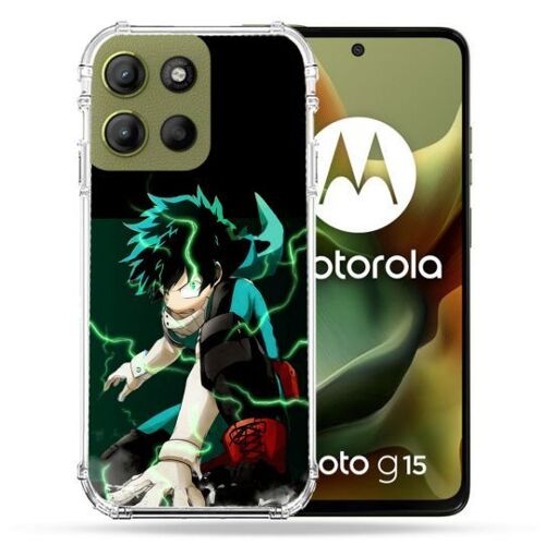 Coque Renforcée Pour Motorola G15 Manga My Hero Academia Deku