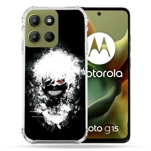 Coque Renforcée Pour Motorola G15 Manga Tokyo Ghoul Kaneki Tag