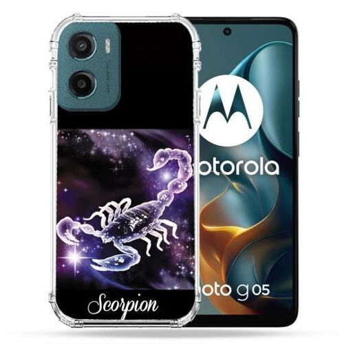 Coque Renforcée Pour Motorola G05 / E15 Signe Zodiaque 2 Scorpion